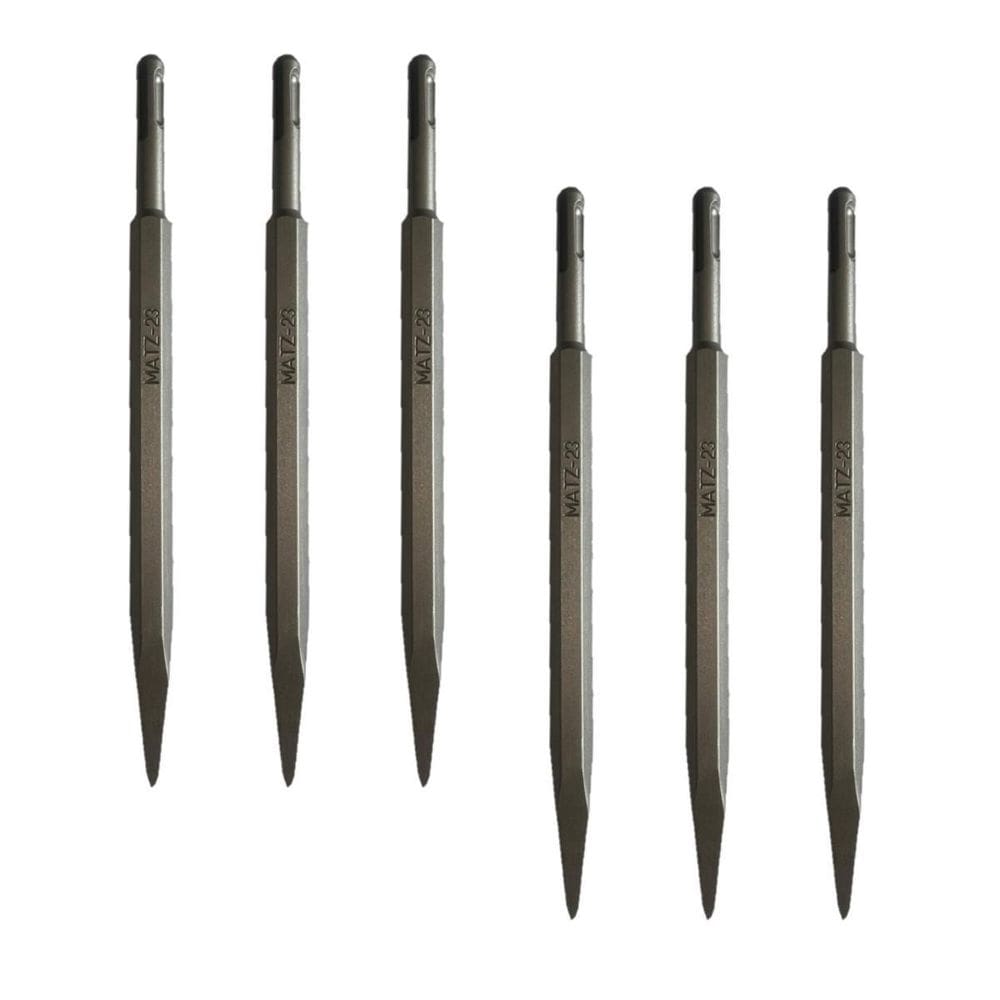 Kit 6 Ponteiro Martelete Perfurador Sds Plus 14X250Mm Matz