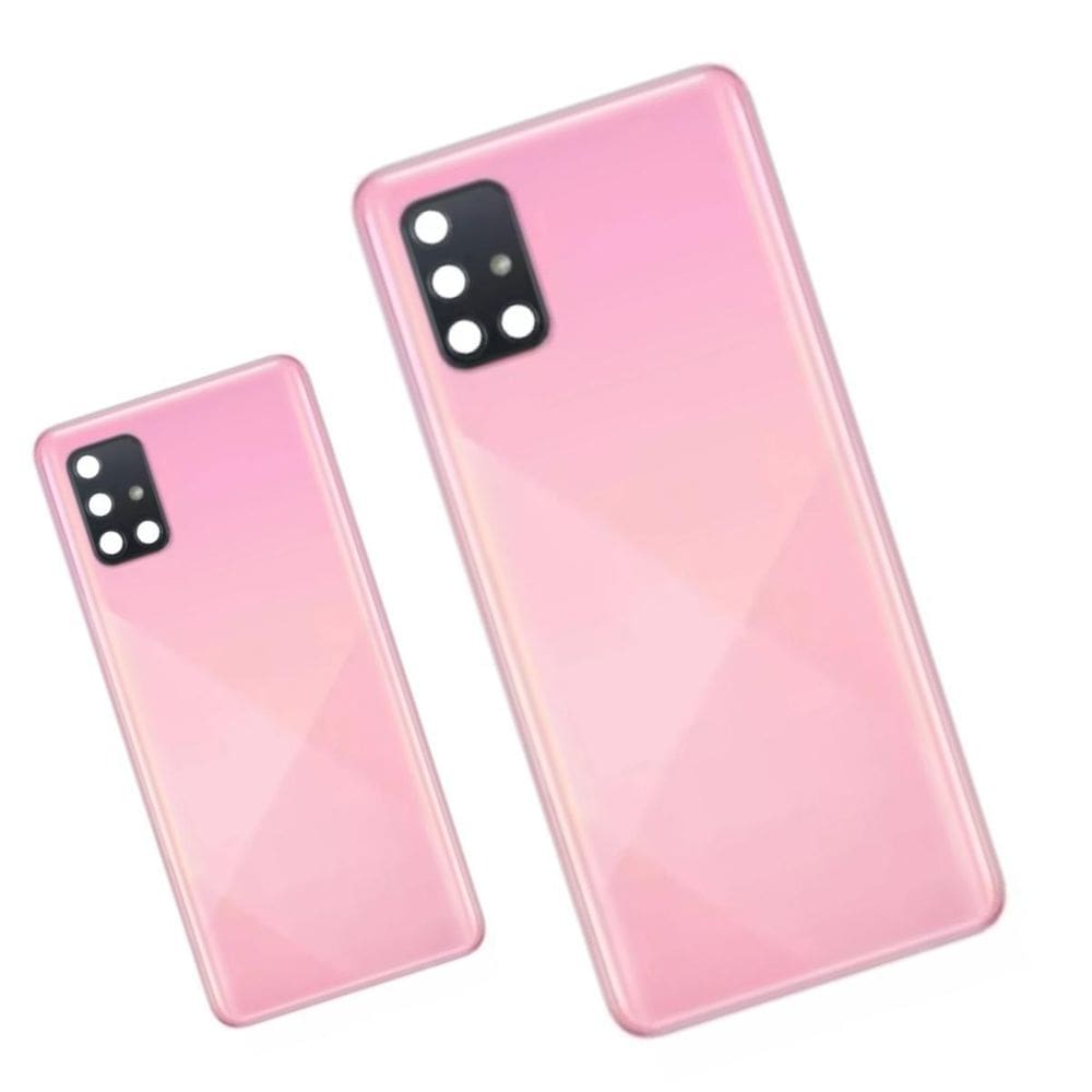 Tampa Traseira Compatível Com A71 E A71S Com Lente - Rosa