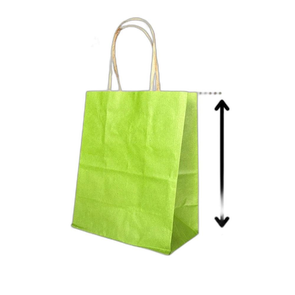 10 Sacola De Papel Kraft Presente Colorida 13,5X8X16Cm