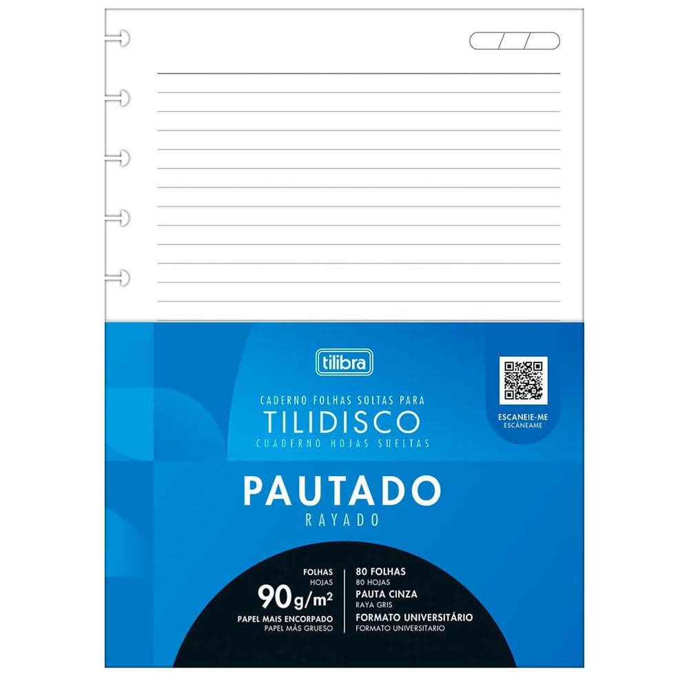 Refil Universitário Tilidisco 80F 341771 - Tilibra