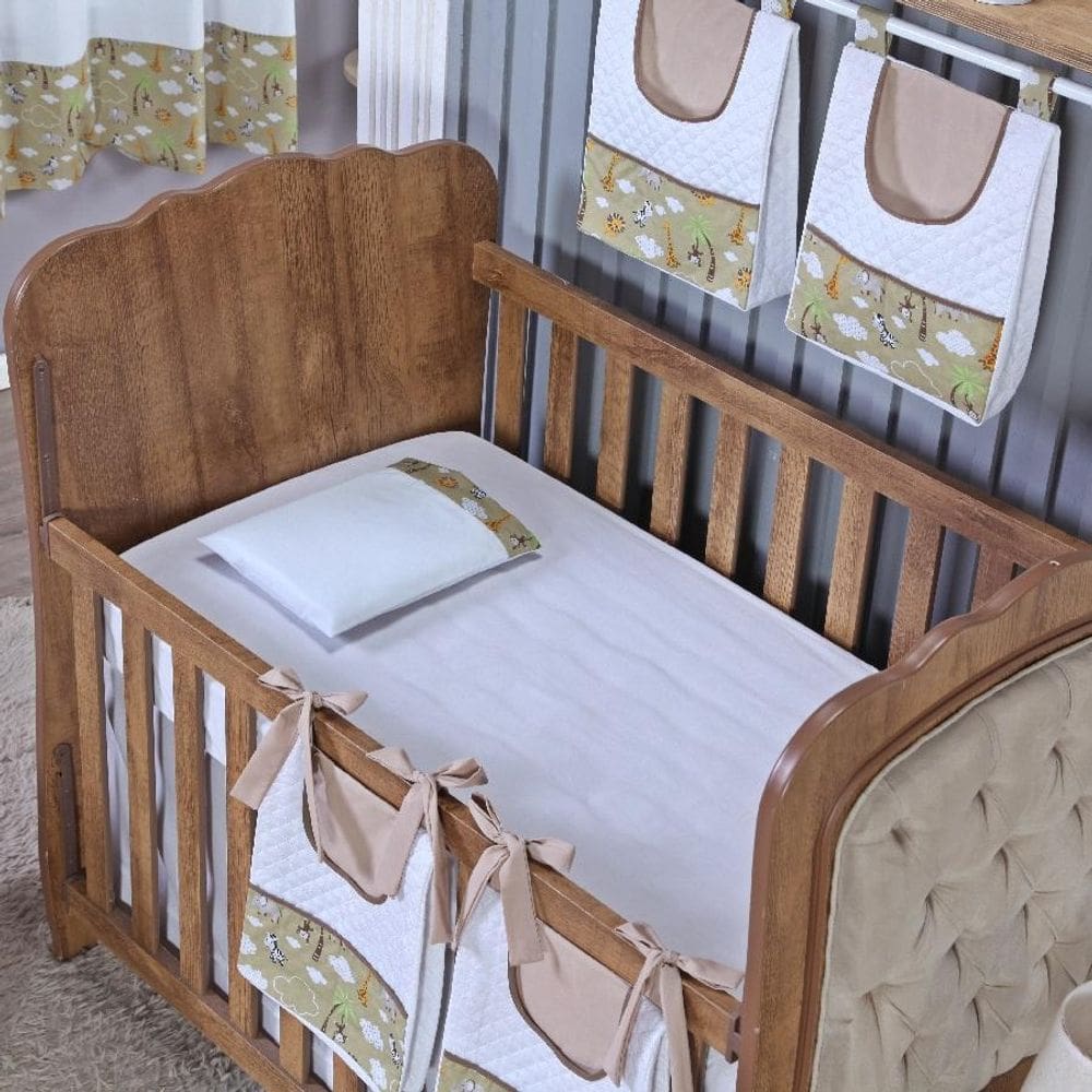 Kit Berço Lençol + Fronha Percal Algodão Menino Menina 2