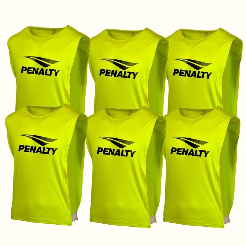 Kit Colete 6 Peças Tamanho Juvenil Colete Penalty Para Treinos E Jogos