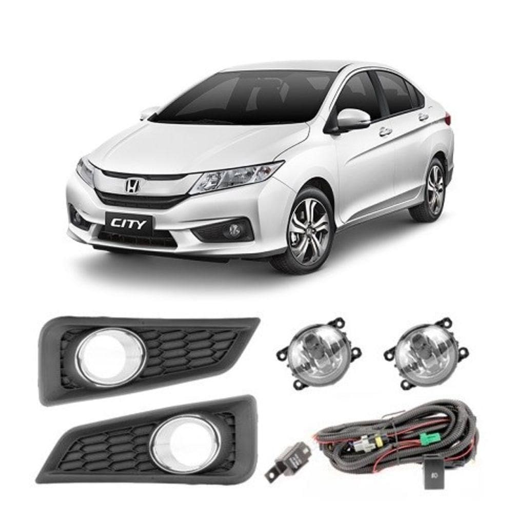 Kit Farol Auxiliar Milha City 2015 A 2017 Bmo Shocklight