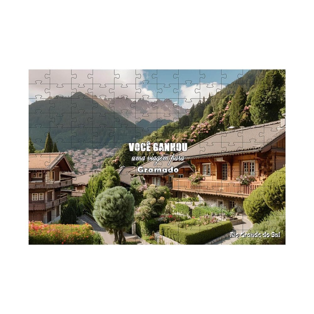 Quebra-Cabeça Presenteie Quem Você Ama Uma Viagem 40 Peças