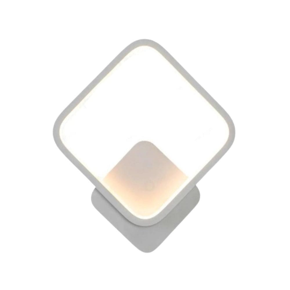 Arandela Led Luz 3000K Luminária Moderna Enigma Bivolt Branc