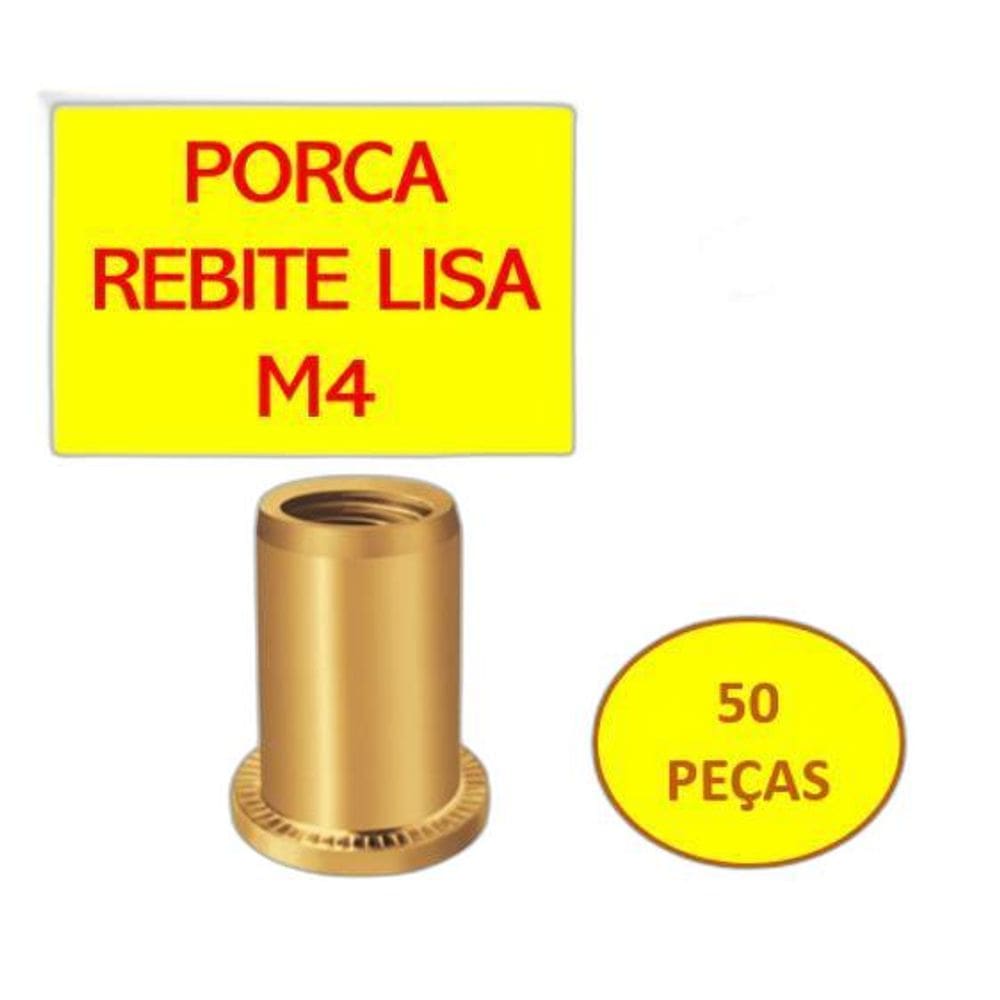 Rebite Rosca Interna M4 - Aço Carbono - Easy Clinch