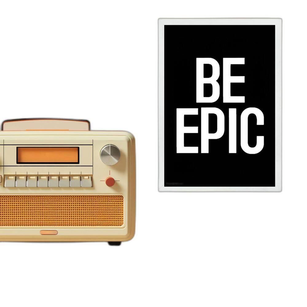 Quadro Decorativo Minimalista Be Epic 24X18Cm