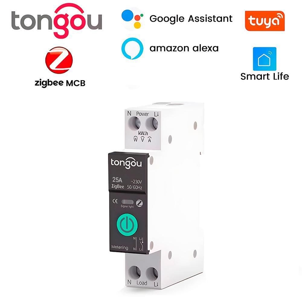 Disjuntor Inteligente 25A Zigbee 3.0 Compatível Alexa Google