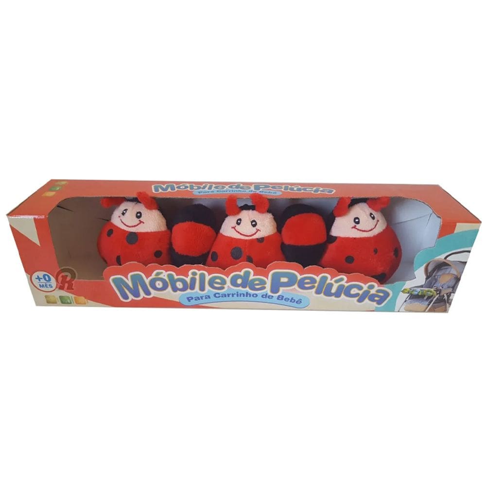 Móbile de Carrinho de Pelúcia Joaninha - Kitstar