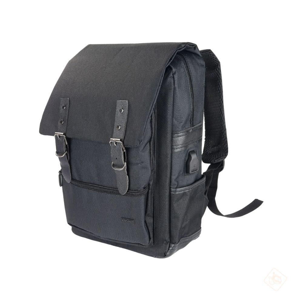 Mochila Para Notebook Até 15,6 Com Porta Usb Preta - Vinik