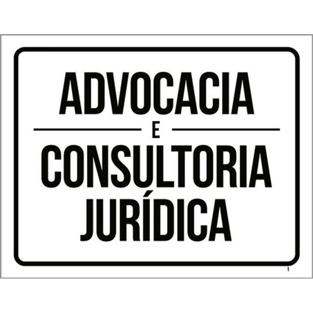 Kit 3 Placas Advocacia E Consultoria Jurídica 36X46