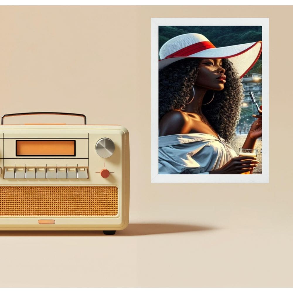 Quadro Maria Navalha Negra 24X18Cm