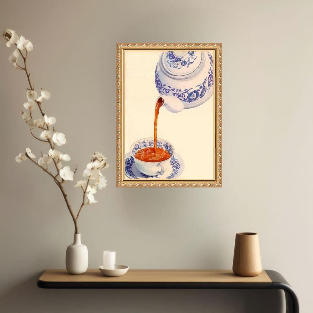 Quadro Decorativo Bule De Chá 24X18Cm