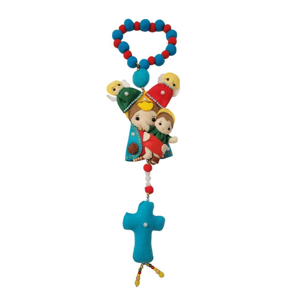 Nossa Senhora Perpétuo Socorro Terço Decorado - Artesanal