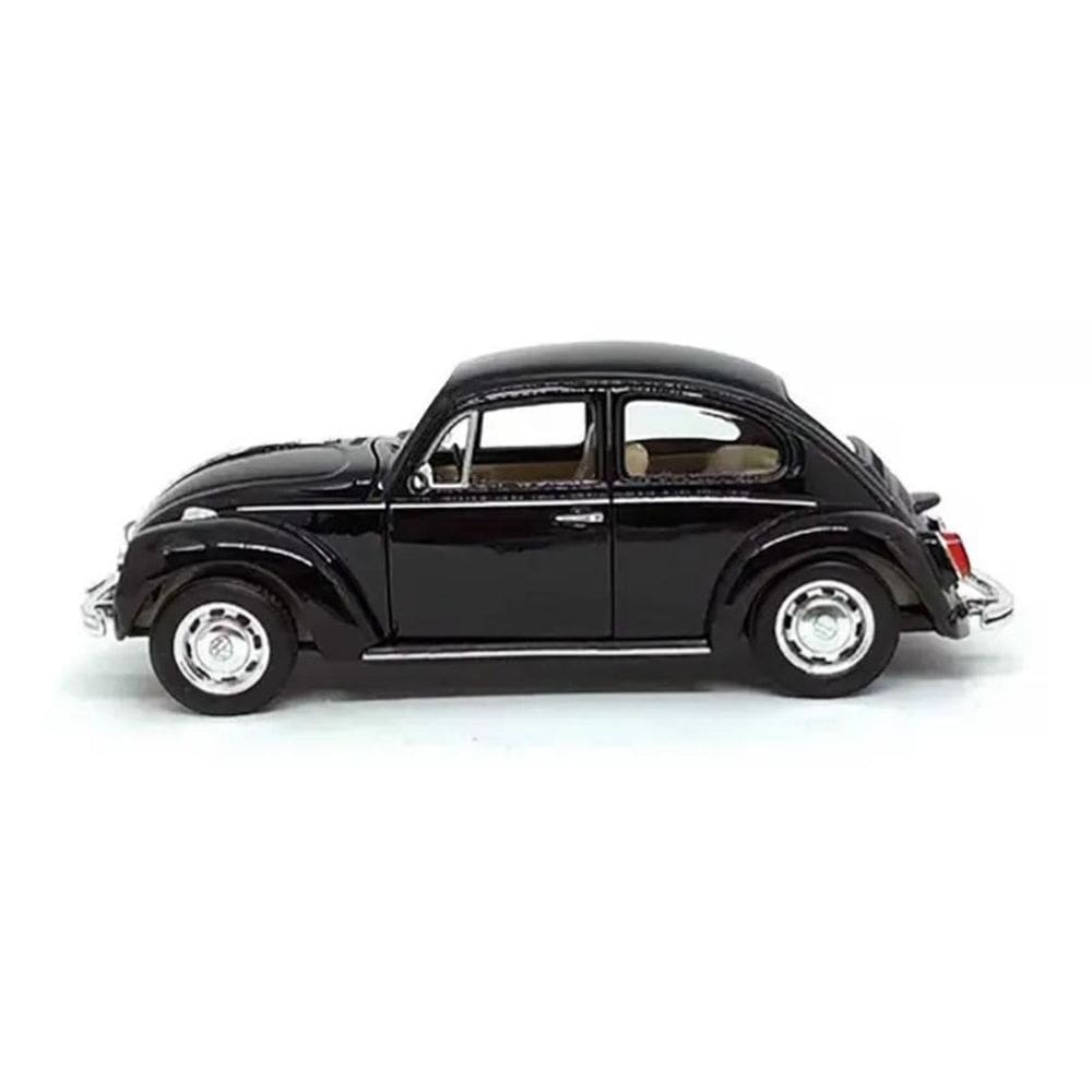 Super Carrinho Ferro Fusca Preto Clássico 1/32 Miniatura
