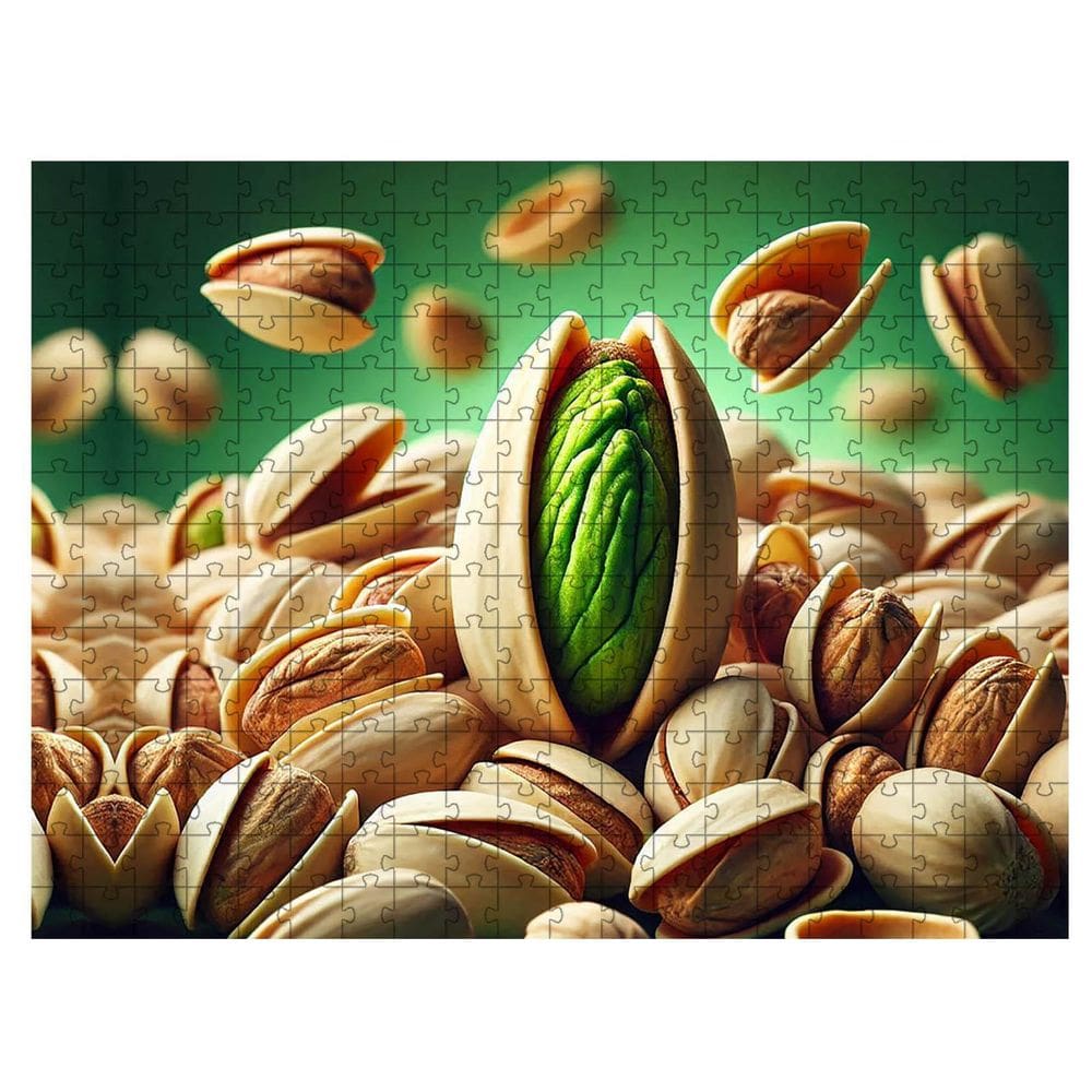 Quebra-Cabeça Pistache Abstract De 300 Peças Em Mdf