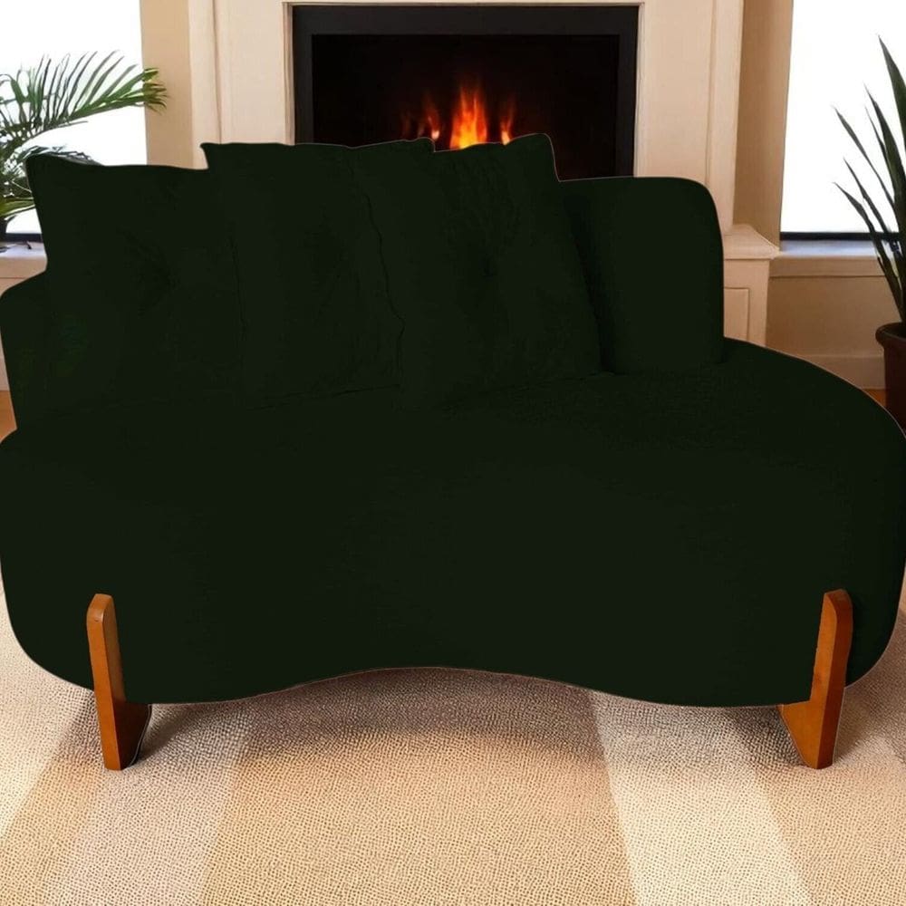 Chaise Namoradeira 02 Lugares Bouclê Plaza Verde