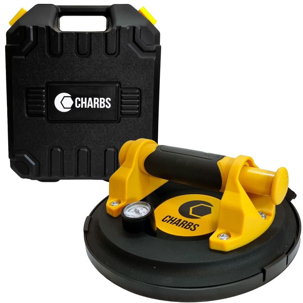 Ventosa De Sucção A Vácuo 235Mm Rolamentada 200Kg Manômetro