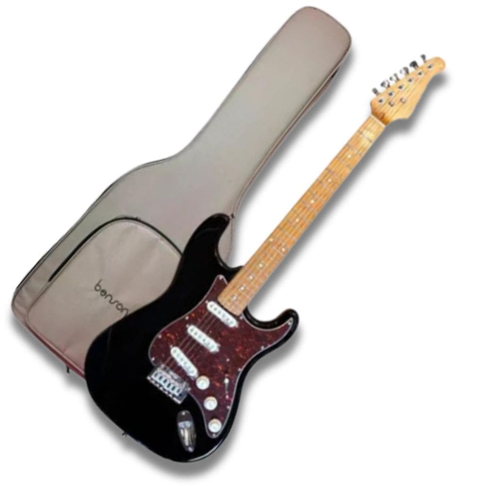 Guitarra Benson Strato Hardy S901 Mbktt Chrome + Bag