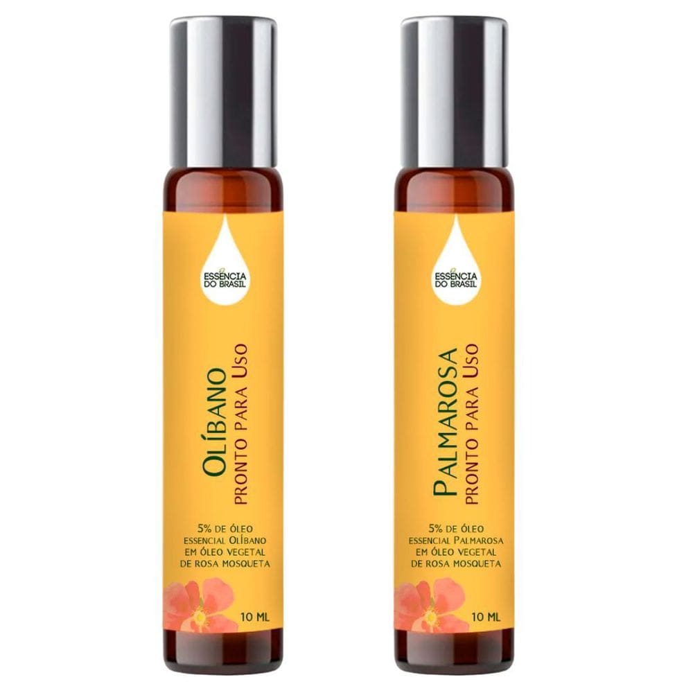 Óleos Essenciais Prontos Olíbano E Palmarosa Roll On 10Ml