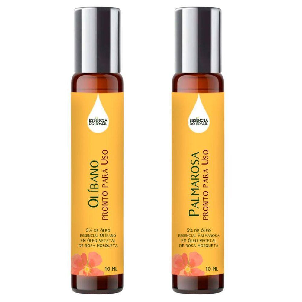 Óleos Essenciais Prontos Olíbano E Palmarosa Roll On 10Ml