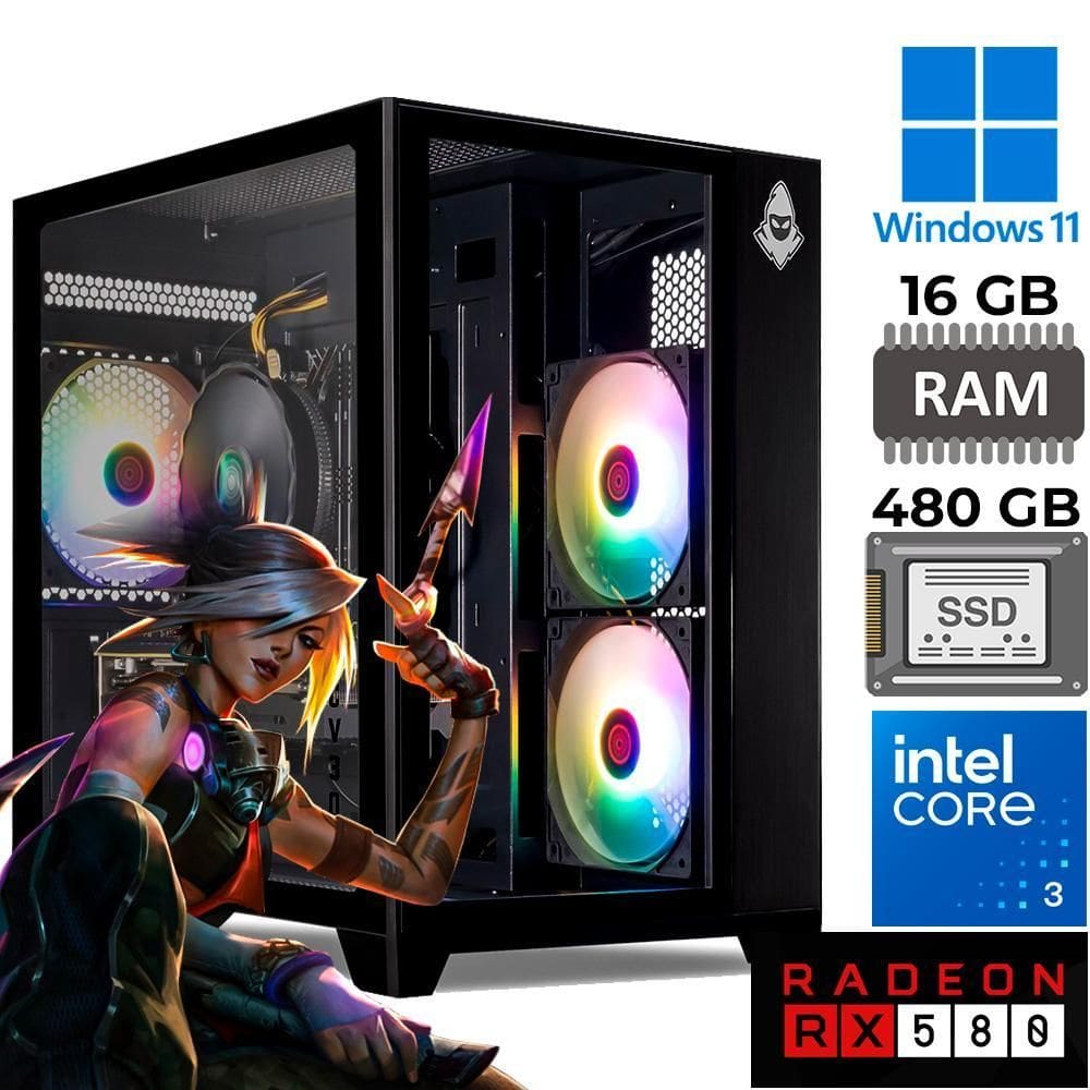 MP - Computador Gamer Core I3 8100 Ssd 480Gb