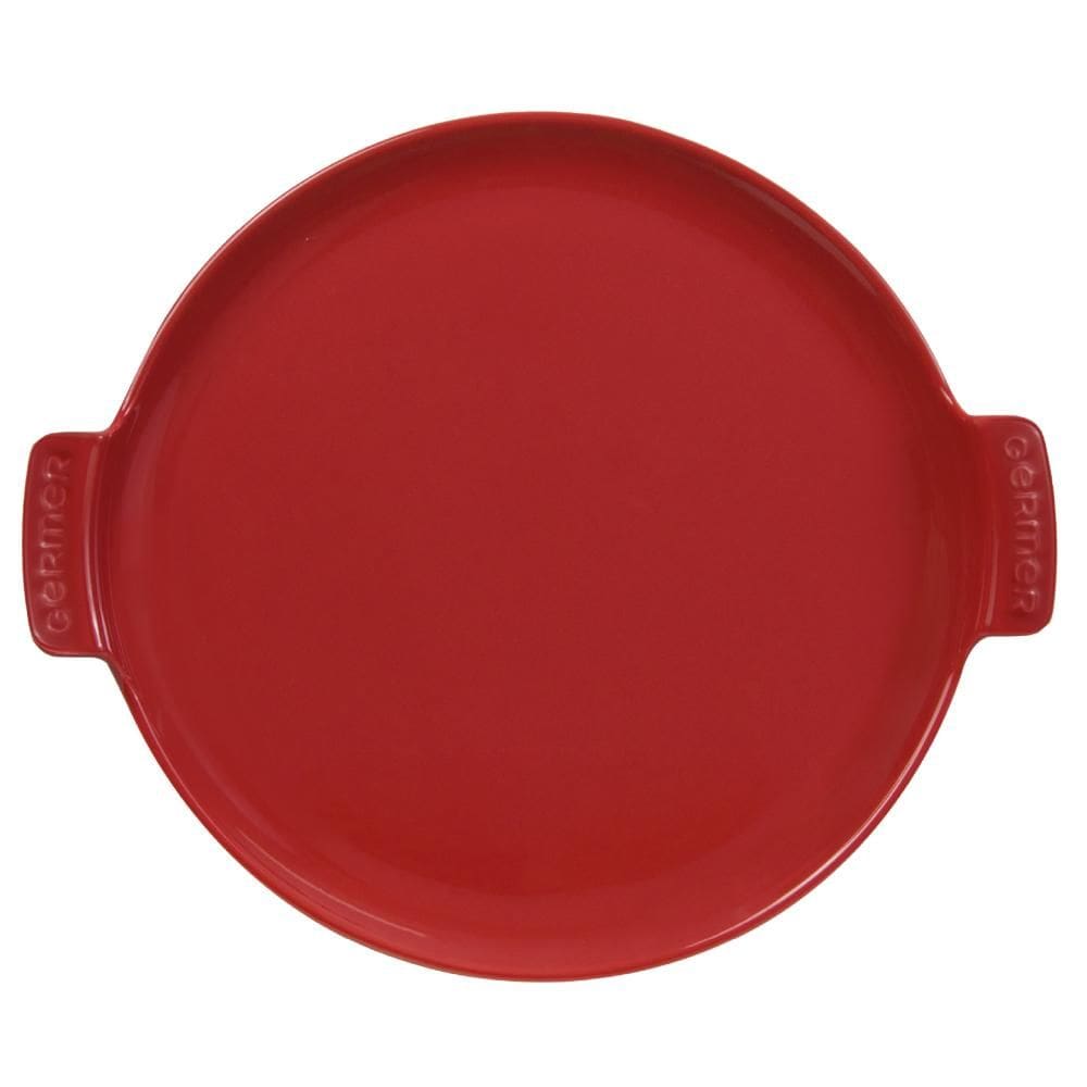 Forma de Pizza Refratária Diâmetro 31,5 cm Vermelho Germer