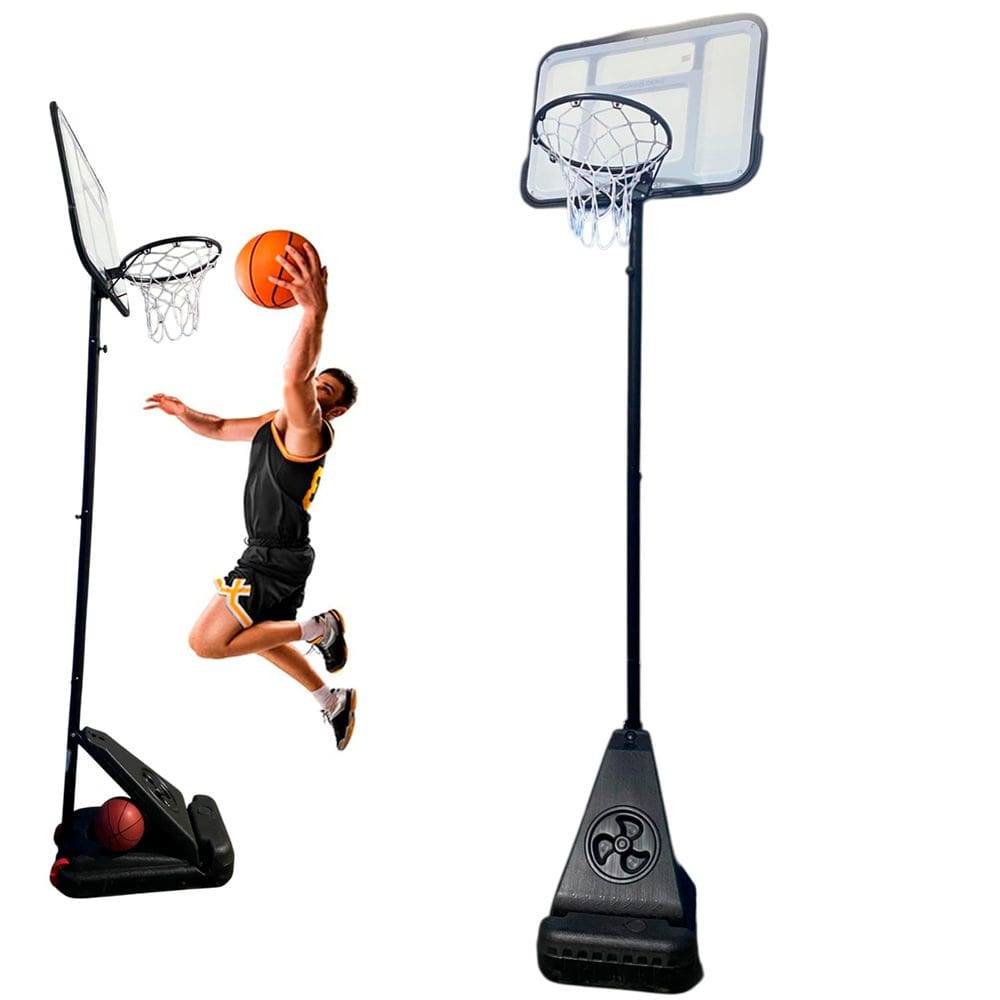 Tabela Cesta Bola Basquete Altura Ajustavel Quadra Treino Rodinhas Quadra Partida Recreaçao Clube Escola