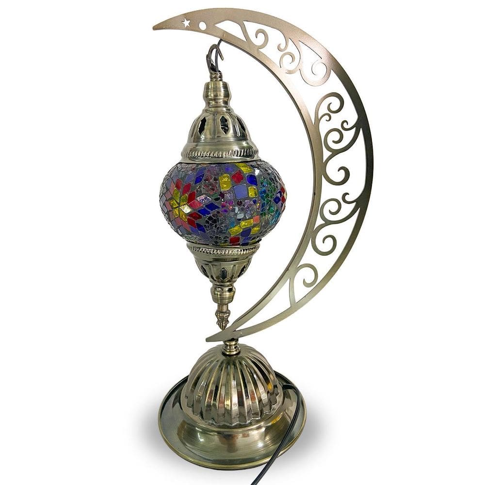 Luminária Decorativa Pendente Lua Colorida 40Cm