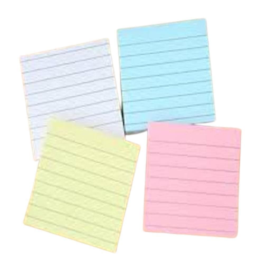 Bloco De Anotações Adesivo 100 Folhas Total Com Linha Color
