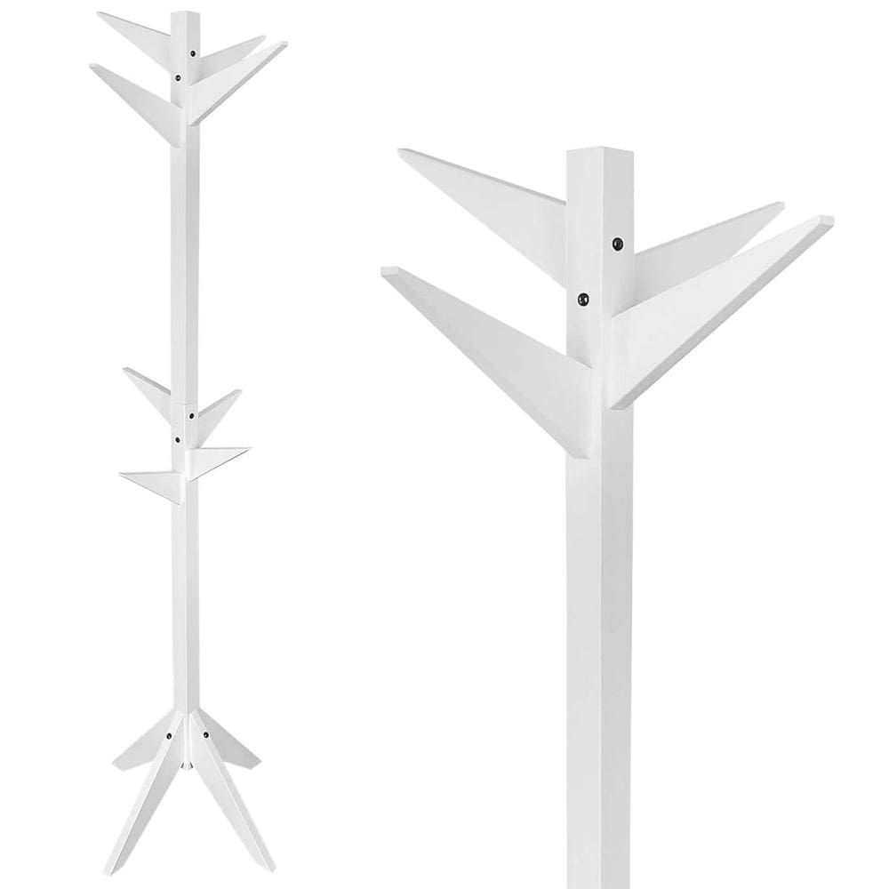 Mancebo Cabideiro Madeira Reticulado Cabideiro Bolsa Branco