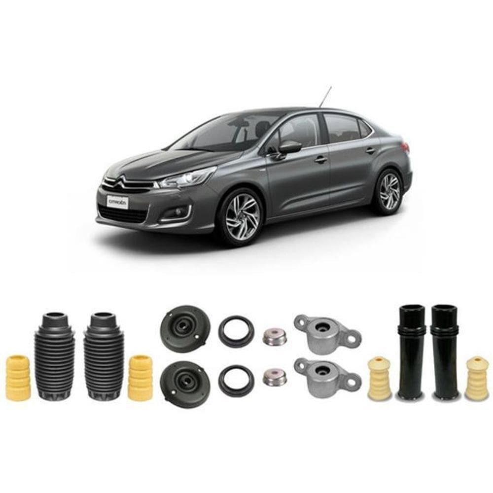 4 Kit Suspensão Dianteira Traseira C4 Lounge 2014 2015 2016