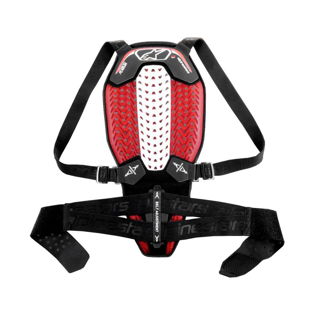 Protetor Alpinestars Nucleon Plasma Preto Branco e Vermelho
