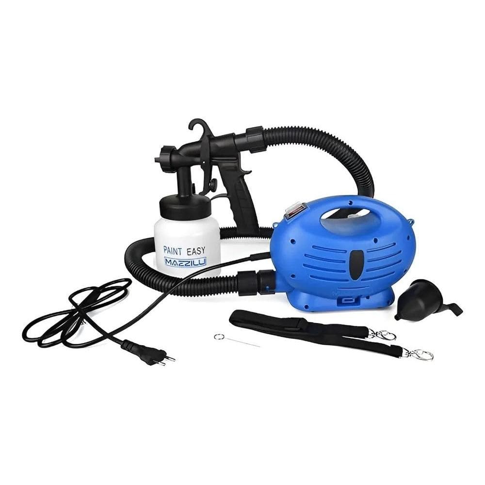 Pistola Pintura Compressor 650W Kit Completo Por - Azul 220V