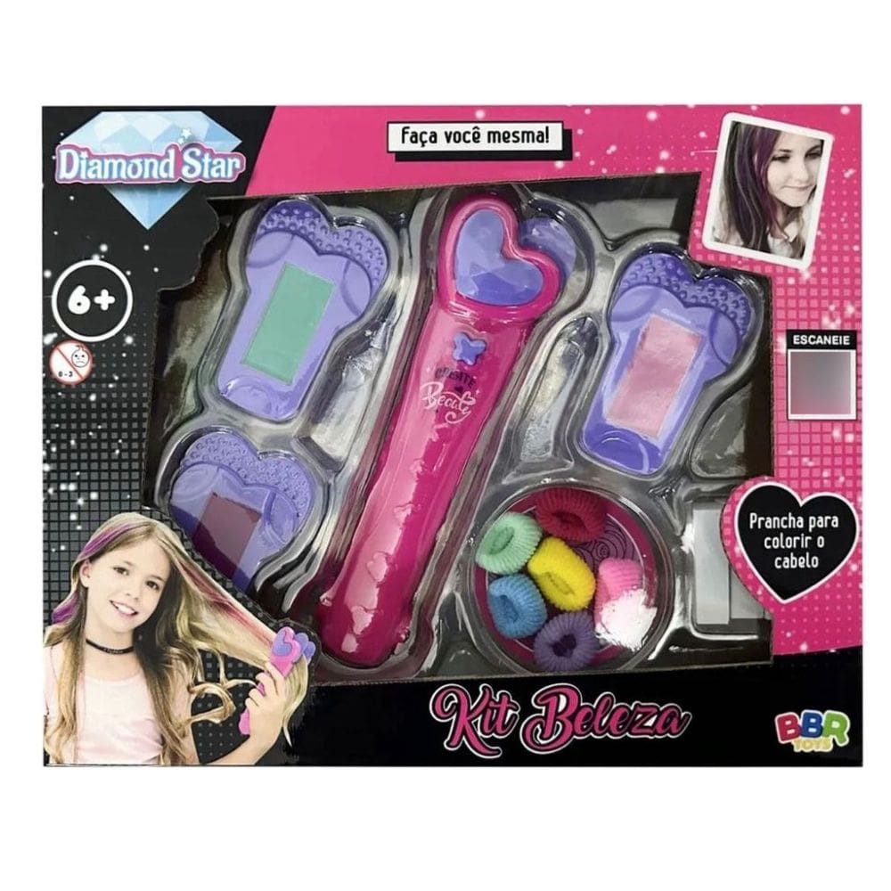 Cjto de Beleza Infantil C/ Prancha-bbr Toys