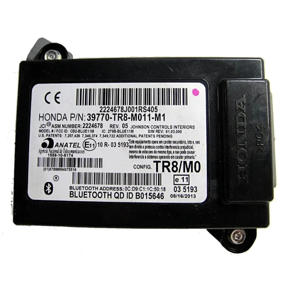 Modulo Bluetooth Honda Civic 2.0 2014 39770-Tr8-M011-M1