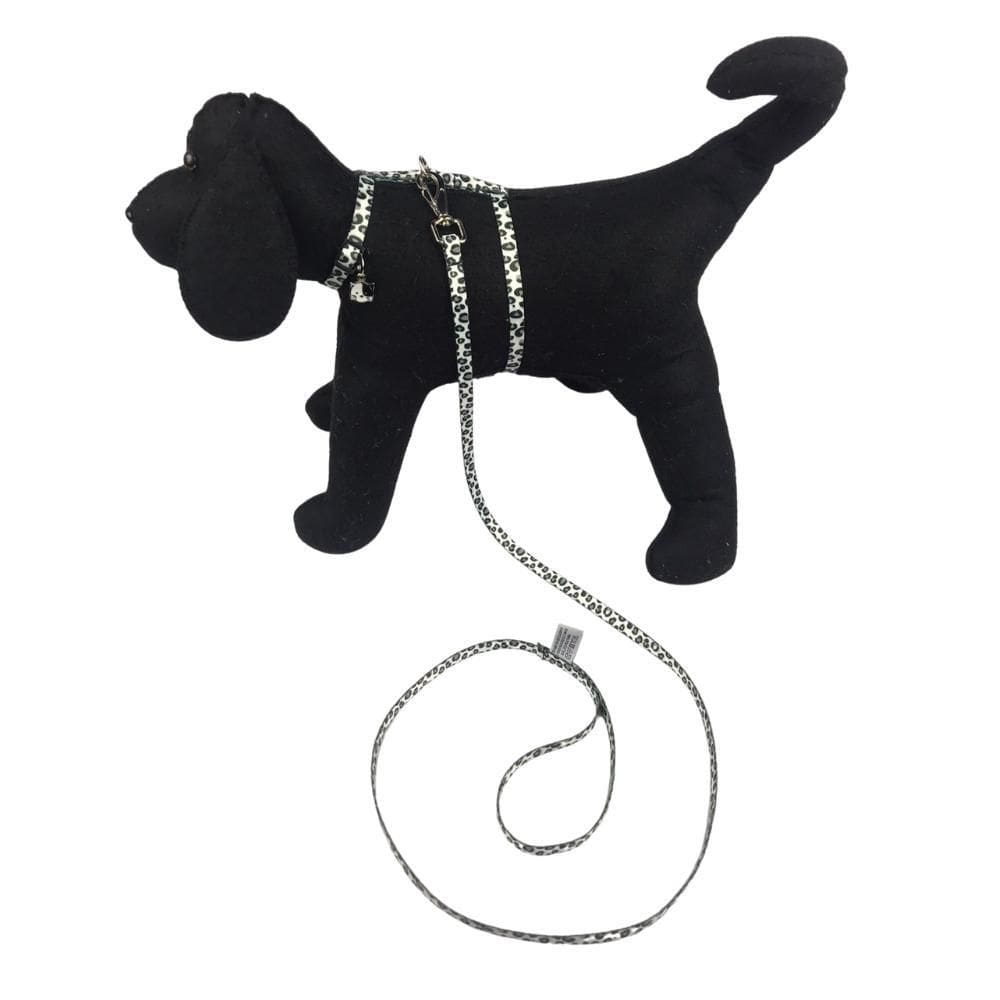 Conjunto Peitoral Pra Gato Coelho Ajustável Com Guia Longa