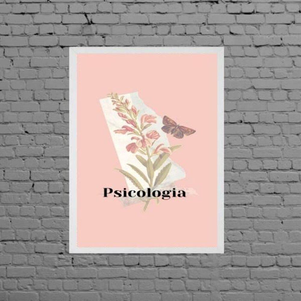 Quadro Decorativo Psicologia Feminino 33X24Cm