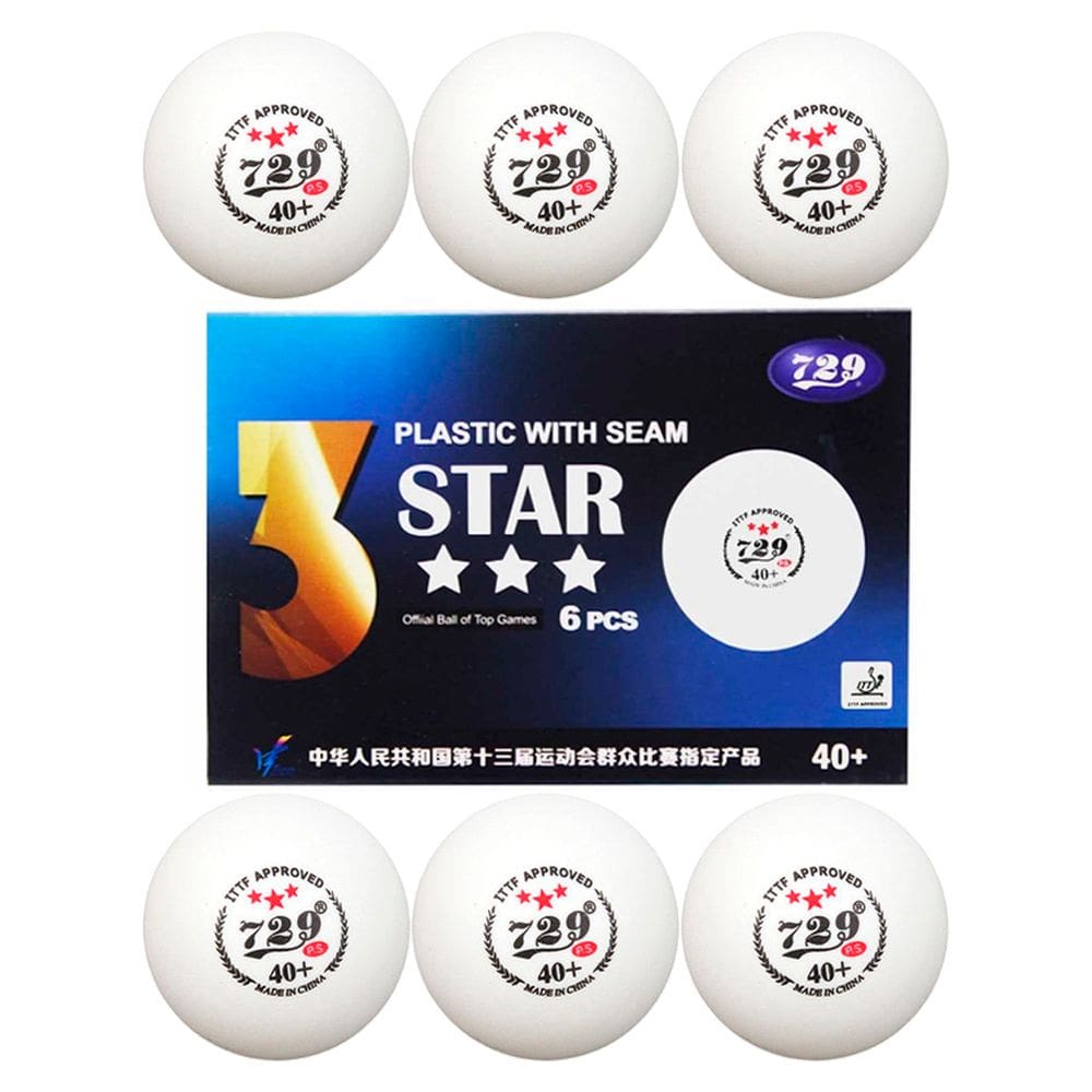 Bola Ping Pong Tenis de Mesa 3 Estrelas Kit 6 Uni Esporte Treino Lazer Recreaçao