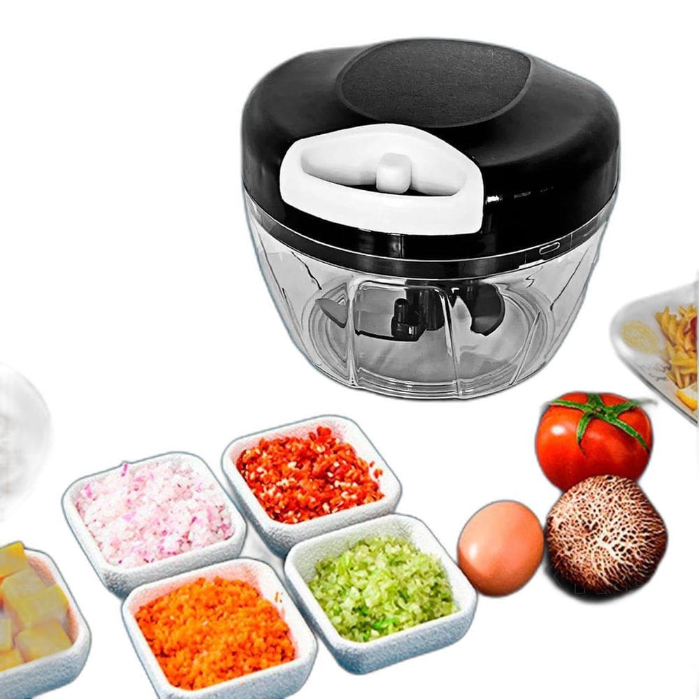 Mini Processador, Triturador De Alimentos Manual 500Ml Free