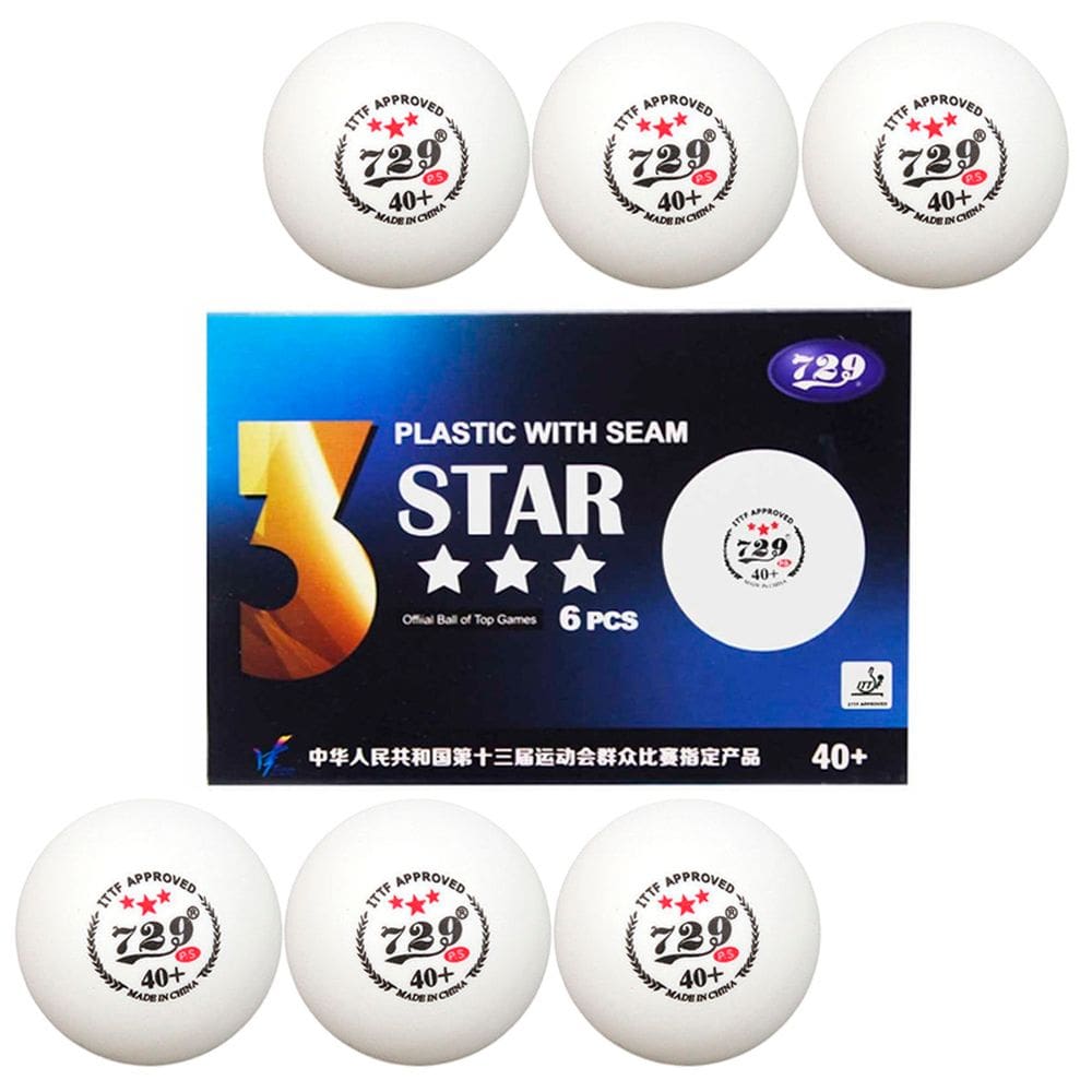 Bola Ping Pong 3 Estrelas Tenis Mesa Kit 6 Uni Bolinhas Esporte Recreaçao Escola Clube Treino