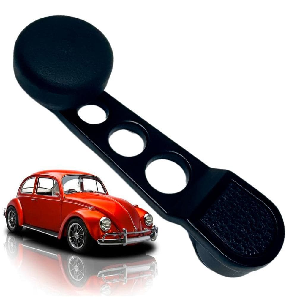 Manivela Reguladora Vidro Esportiva Preta Fusca Esquerda Dir