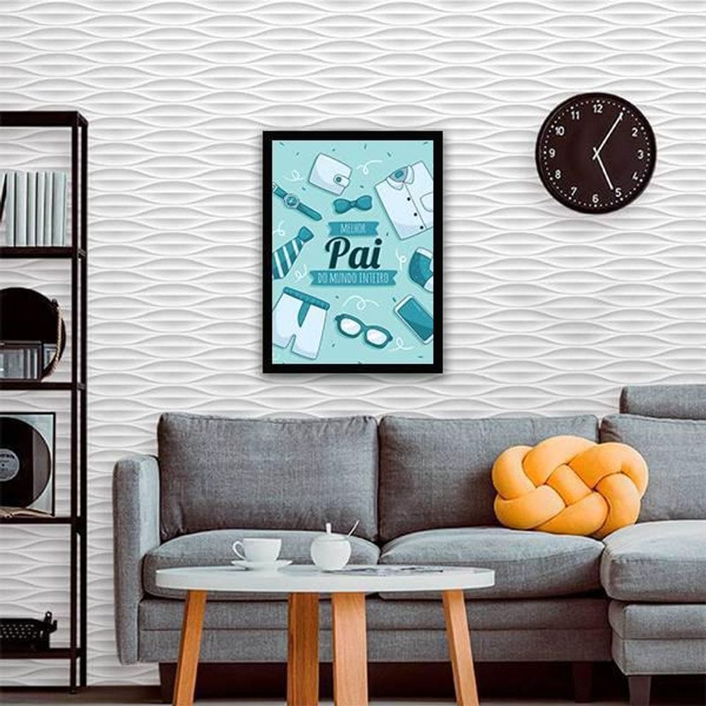 Quadro Decorativo Melhor Pai Do Mundo Inteiro