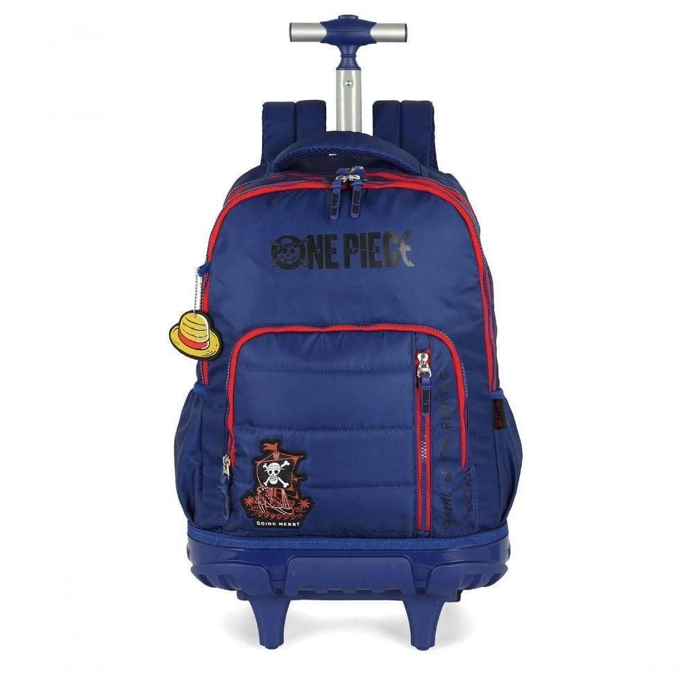 Mochila Com Rodas One Piece Azul - Unico Azul