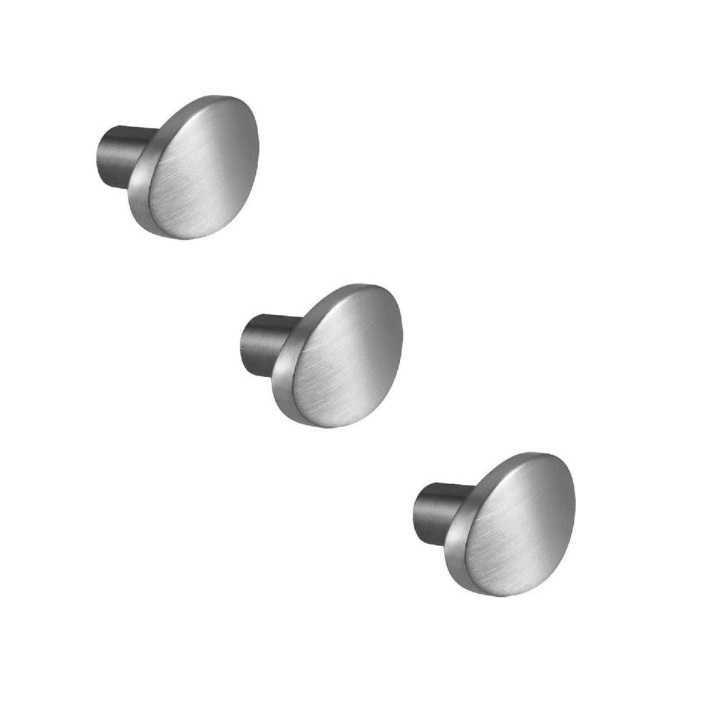 Kit 3 Puxador Beetle Zen Niquel Velho Zp5403.889 Ponto