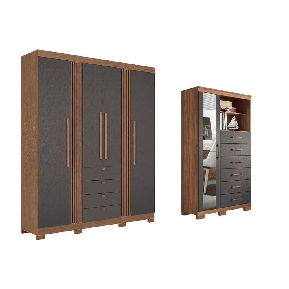 MP - Guarda Roupa  co moda 2 Pec as Qc292 Jat