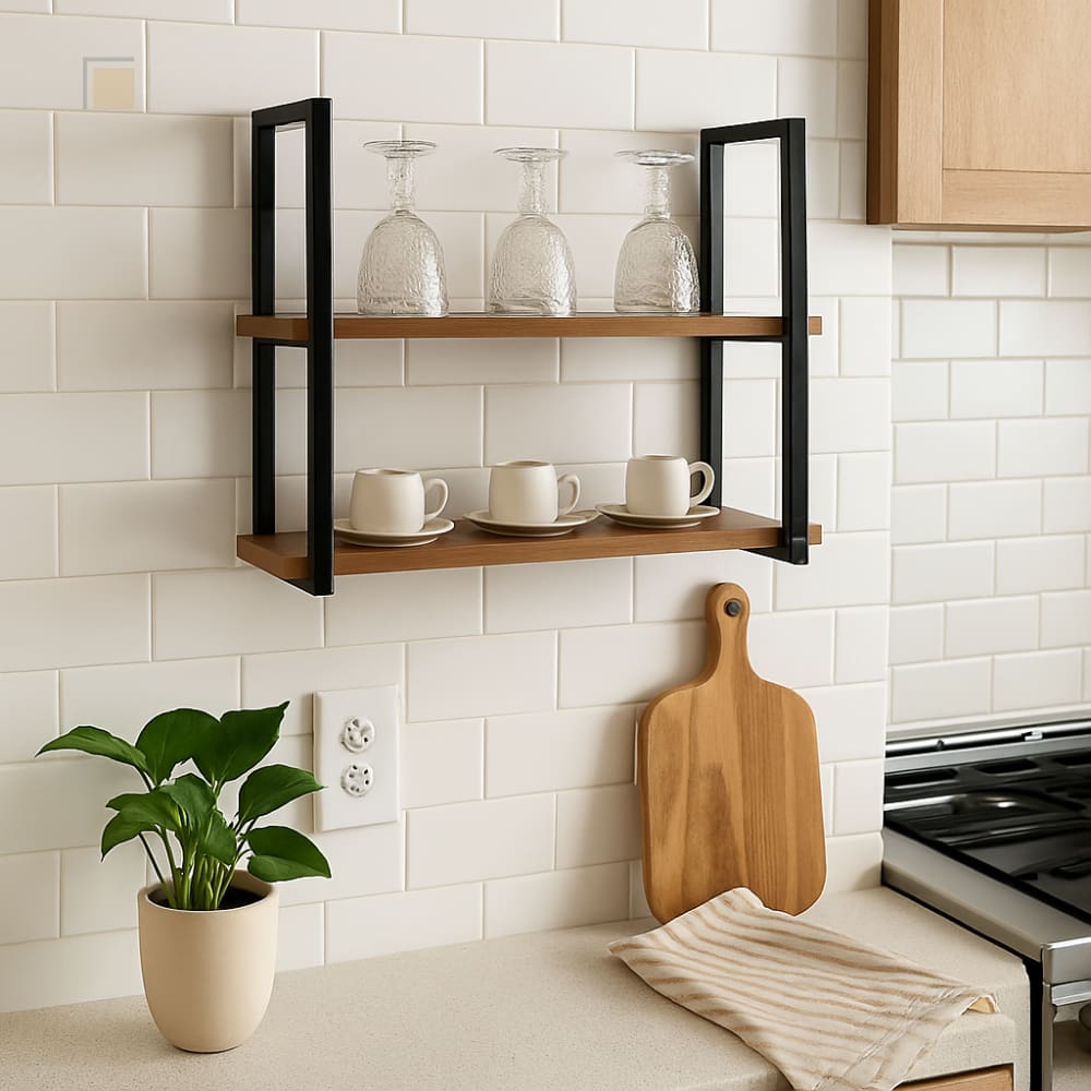 Prateleira Suspensa Industrial Metalon Organizadora Para Casa 60X20