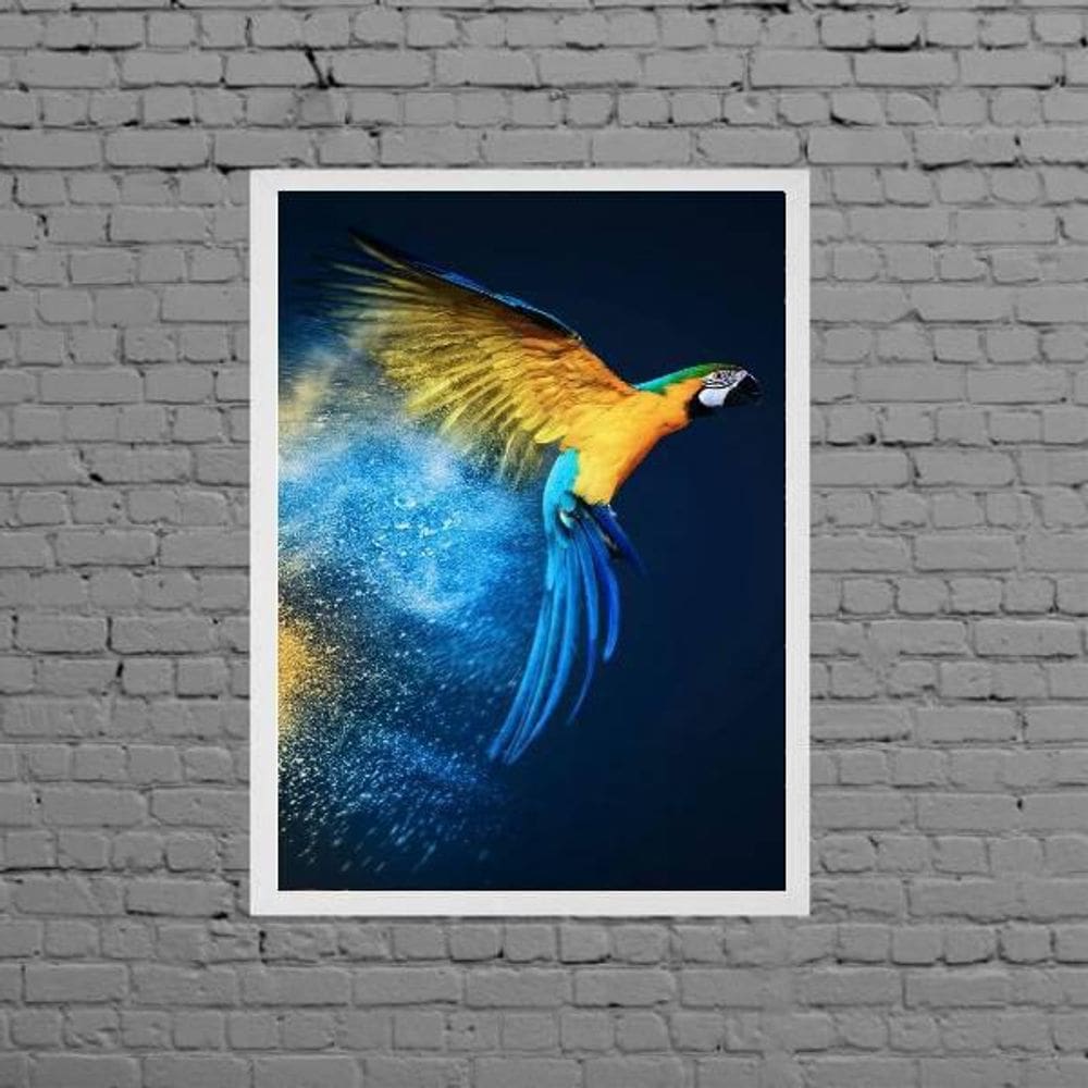 Quadro Decorativo Fotografia Arara 45X34Cm