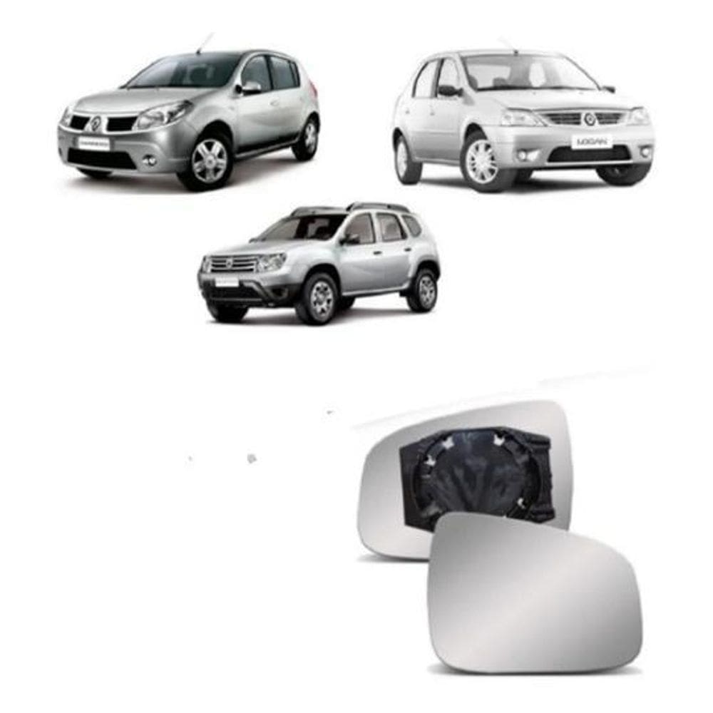 Lente Espelho Retrovisor Duster 2009 10 11 2012 13 2014 Dir