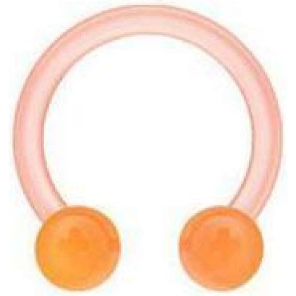 Piercing Ferradura Septo Colorida Silicone 8Mm Flex